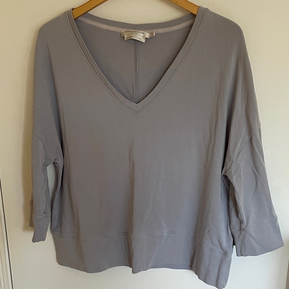 Size XL Simons Blue Gray V-Neck